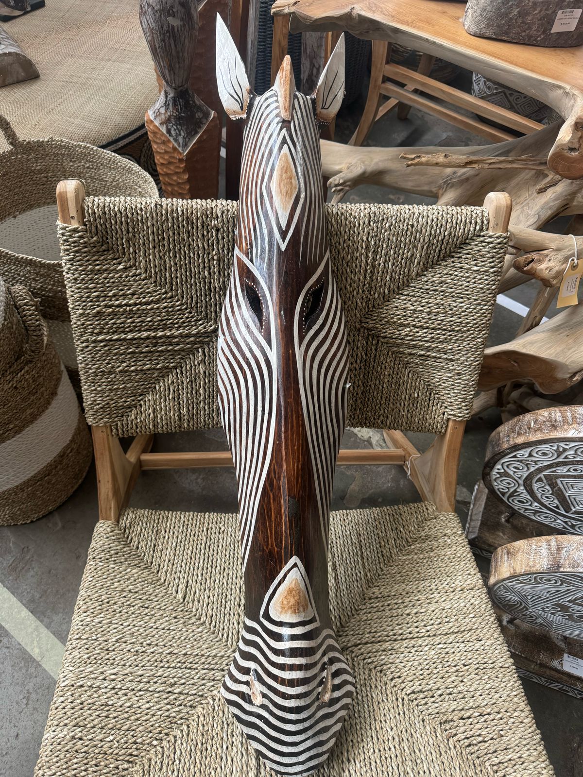 BAL065 - WOODEN ZEBRA 100CM