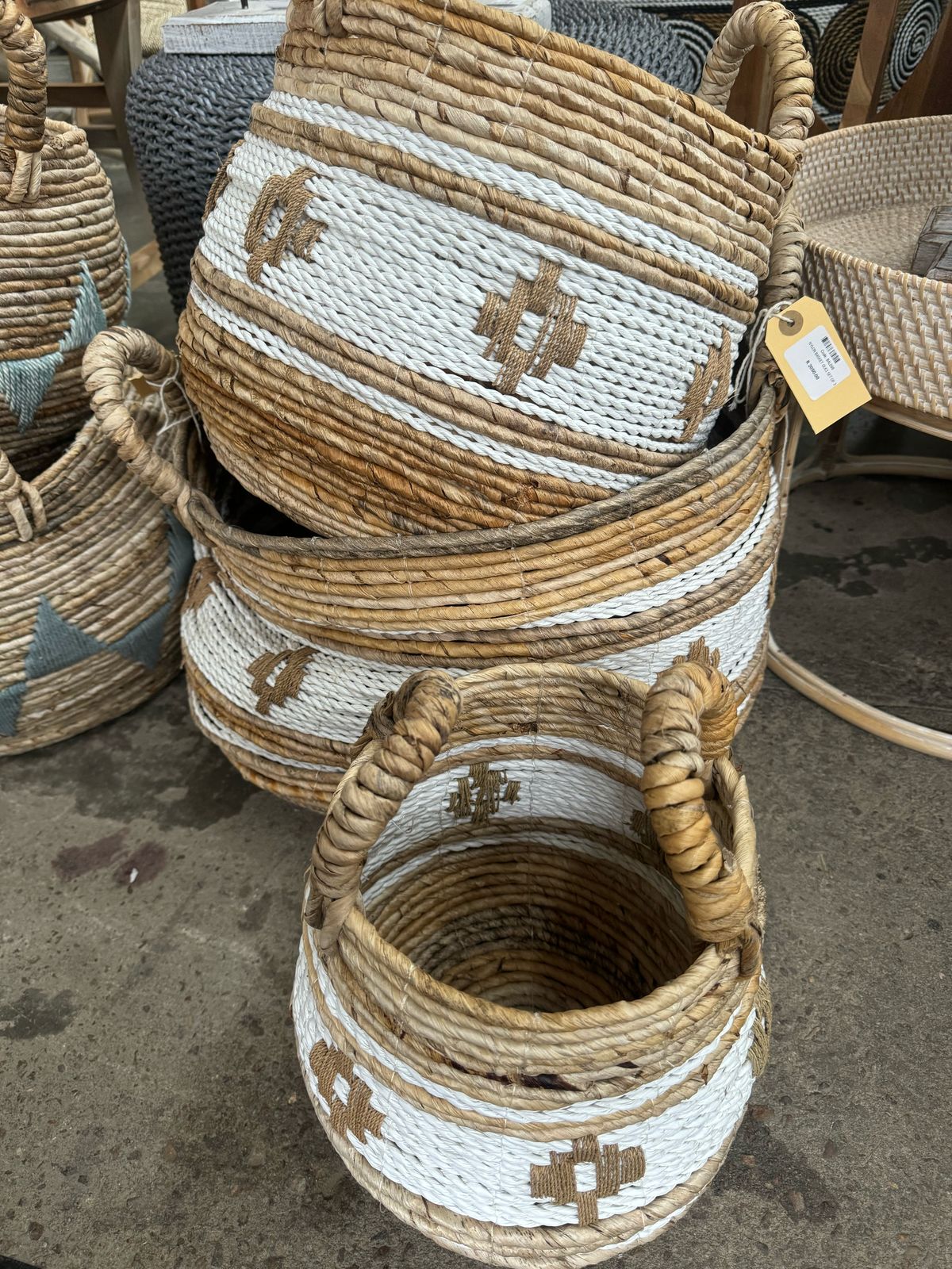 BAL098 - NYLON BASKET GUCI SET OF 3