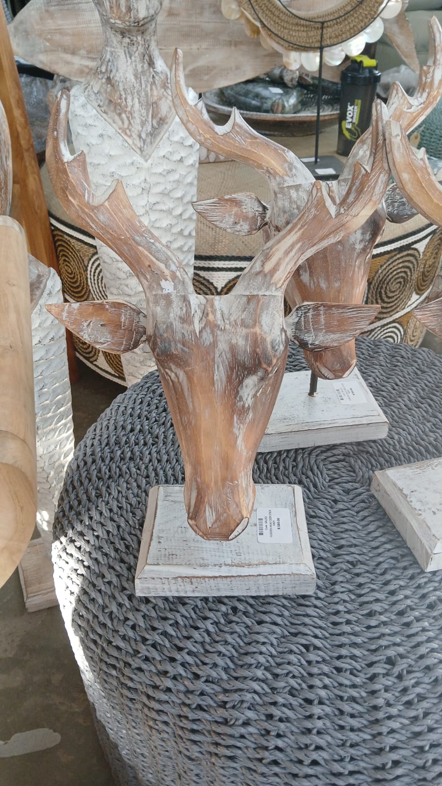 BAL150 - WOODEN HEAD DEER STICK 40CM