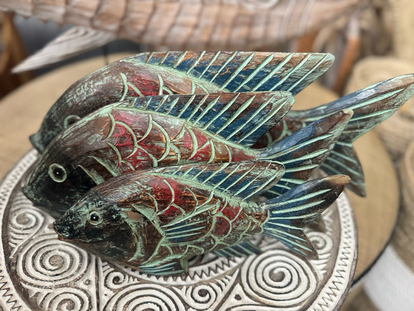 BAL153 - WOODEN JAIR FISH 50/40/30
