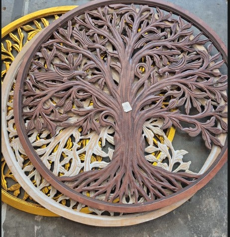 BAN067 - WOODEN TEAK WALL DECORATION