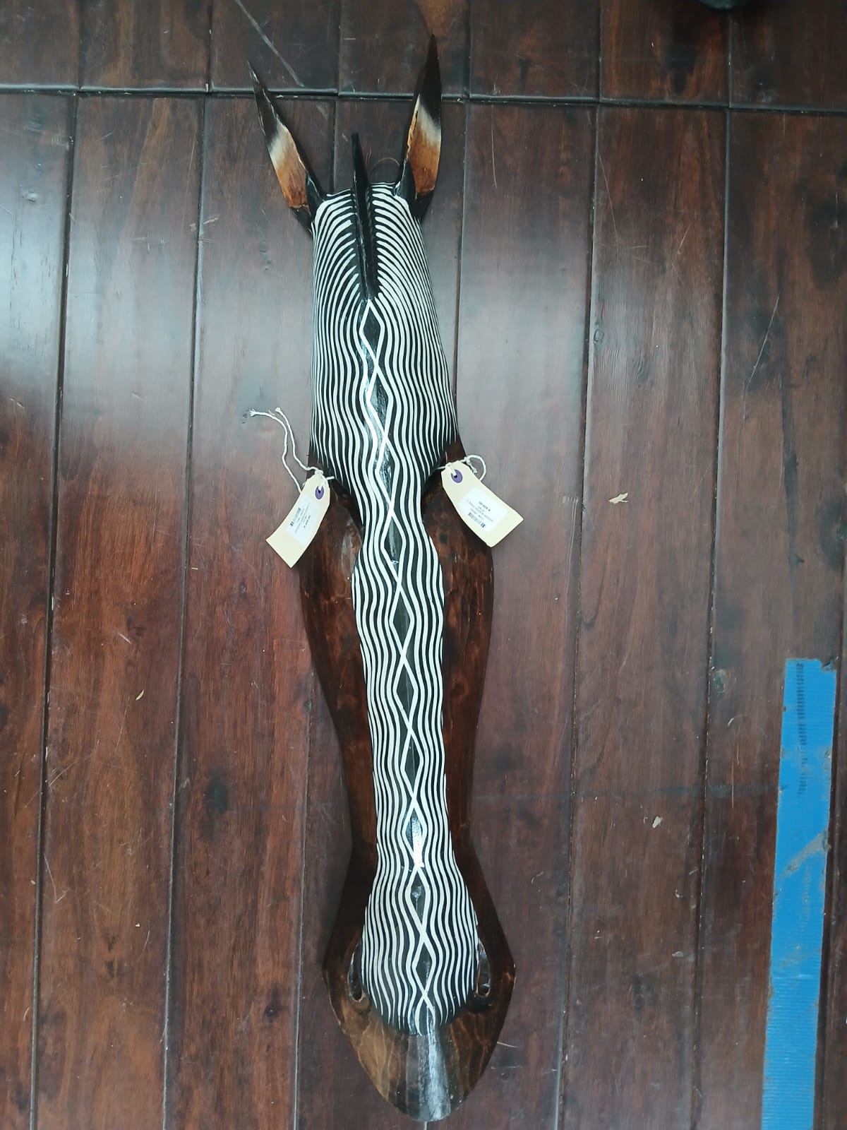 UBI005 - WOODEN ALBESIA ZEBRA Y2 HITAM