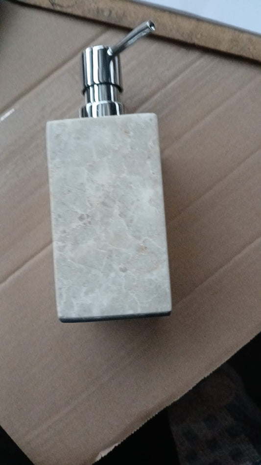 BAL023 - SQUARE CREAM SOAP DISPENSER 6.5X6.5X17