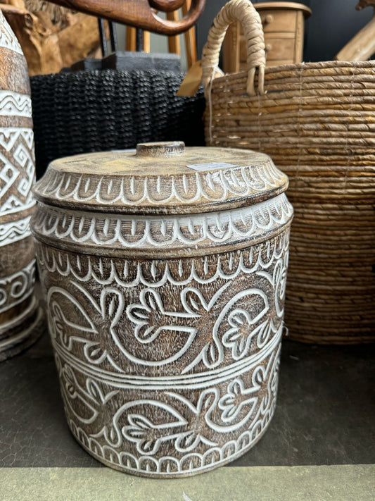 BAL080 - WOODEN BOWL 30X30X35