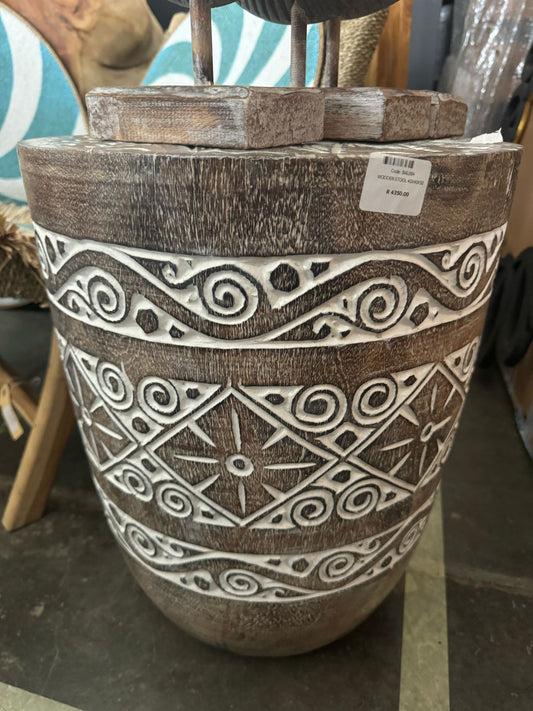 BAL084 - WOODEN STOOL 40X40X50