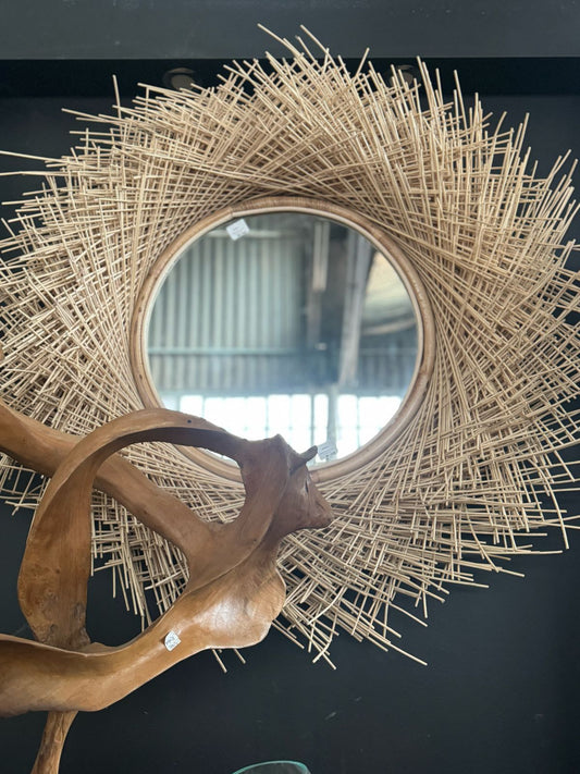 BAL113 -  RATTAN FRAME MIRROR