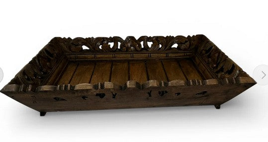 BAN066 - WOODEN DURIAN TRAY SET