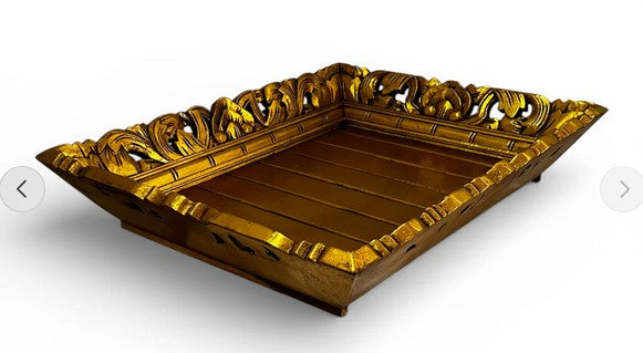 BAN066 - WOODEN DURIAN TRAY SET
