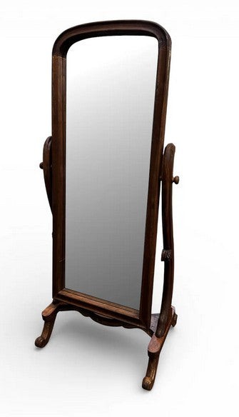 BAN069 - WOODEN TEAK ROCKING MIRROR