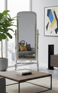 BAN069 - WOODEN TEAK ROCKING MIRROR