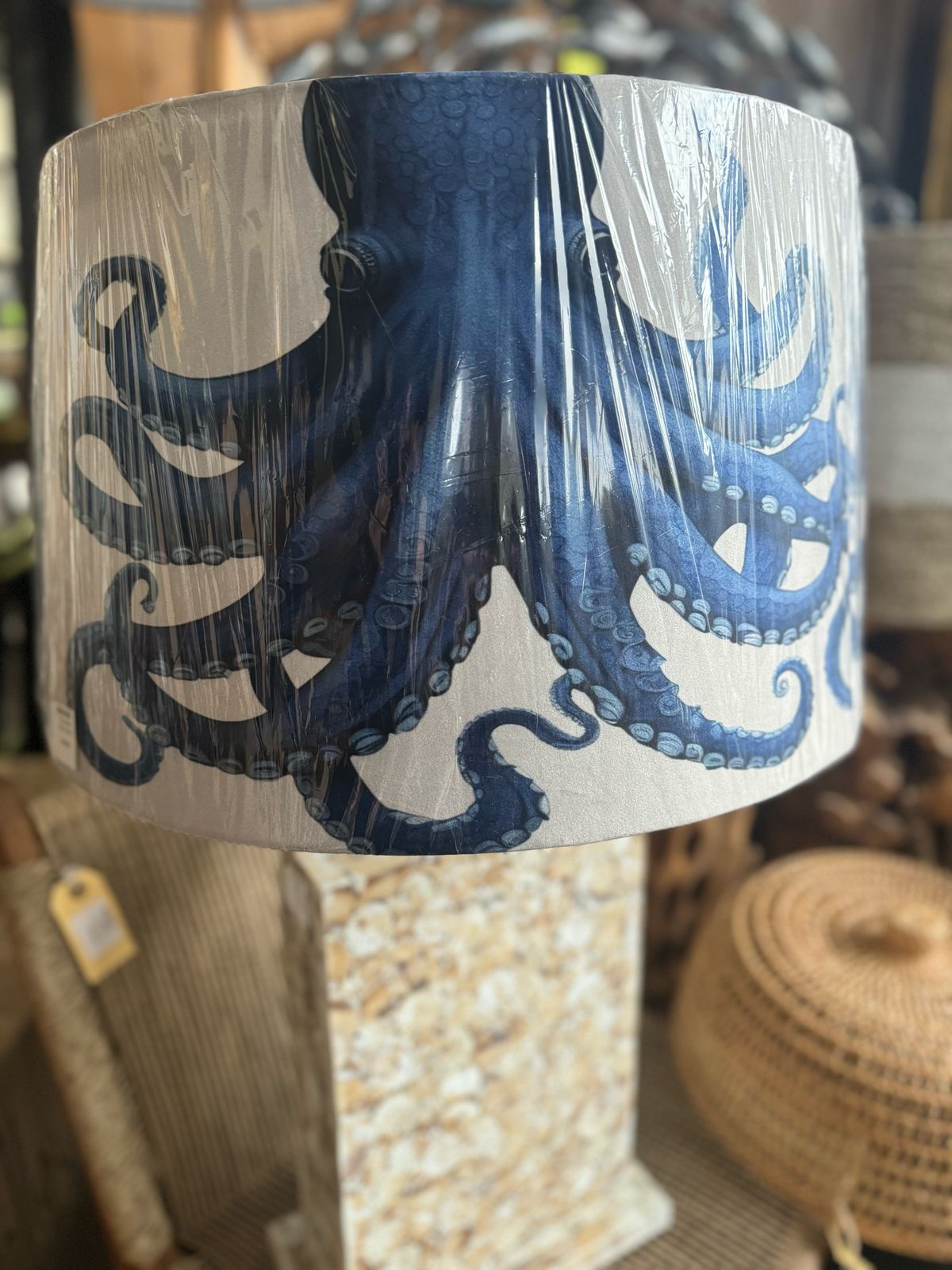 SHADE024 -  NAUTICAL OCTOPUS - LAMPSHADE