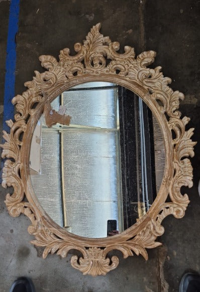 UB015 WOODEN FRAME MIRROR