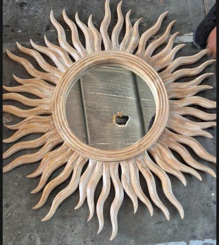 UB022 WOODEN FRAME MIRROR