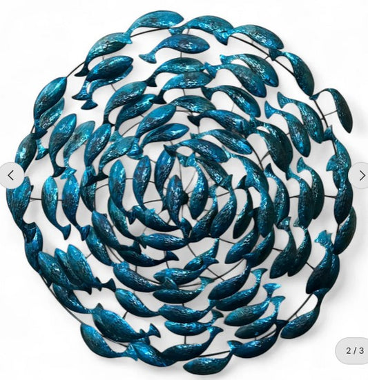 UBI059 - IRON BLUE ROUND FISH