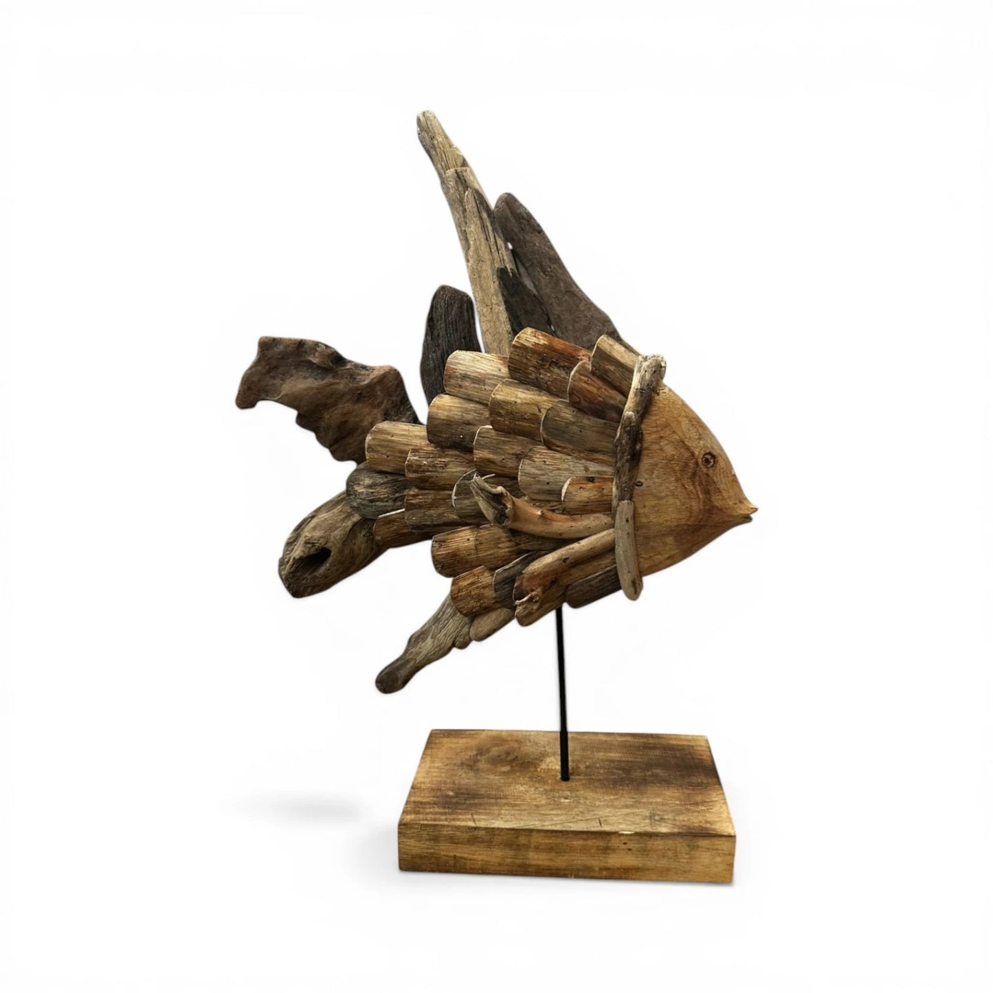 UBI020 - WOODEN DRIFT STANDING FISH