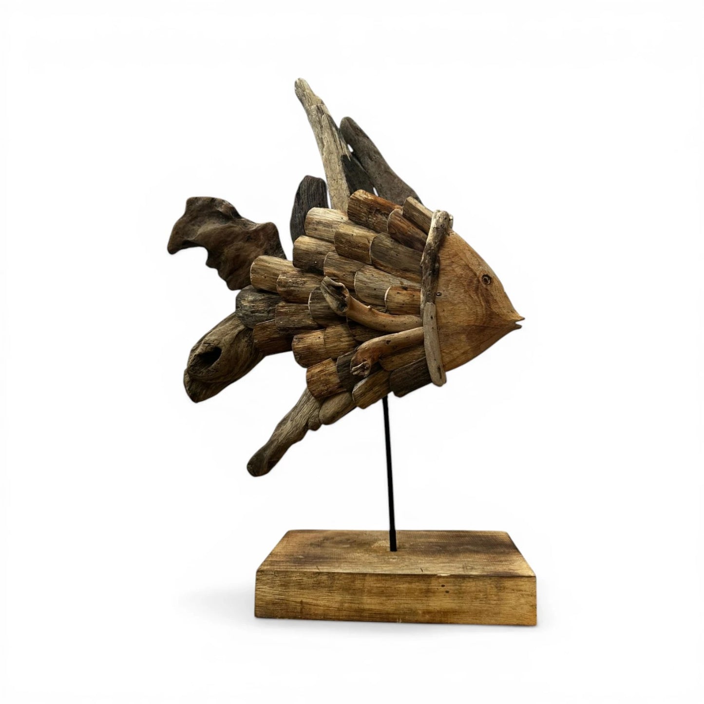 UBI020 - WOODEN DRIFT STANDING FISH